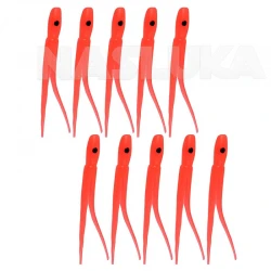 Χταπόδια Σιλικόνης FilStar Shirasu 4.4εκ - 10 τμχ- Fluorescent Red