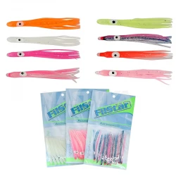 Χταπόδια Σιλικόνης FilStar Shirasu - Chartreuse Glitter - 10 τμχ