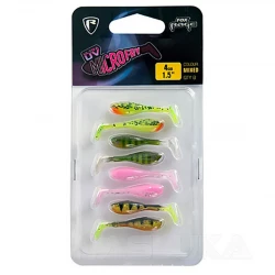 Σετ Τεχνητά Σιλικόνης Fox Rage Micro Fry UV 4εκ - Mixed - 8 τμχ