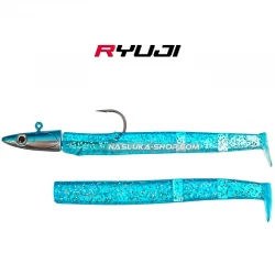 Τεχνητό Σιλικόνης με Κεφαλή Ryuji Maxfish 2+1 - χρώμα Shiny