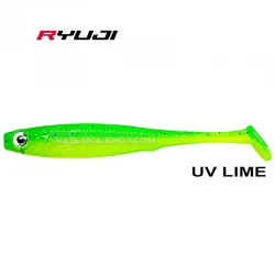 Τεχνητά Σιλικόνης Ryuji Mister Shad 10 εκ - 3 τμχ - χρώμα UV Lime