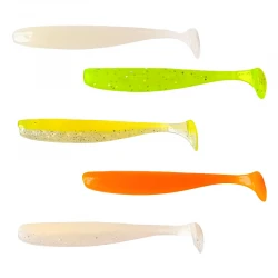 Σετ 9 τμχ Τεχνητά Σιλικόνης Ryuji Slim Shaker 7.6εκ - Lime UV