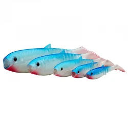 Τεχνητό Σιλικόνης Savage Gear LB Cannibal Shad - White Black