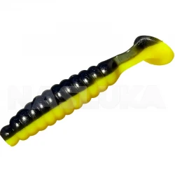 Τεχνητό Σιλικόνης Sea Buzz Paddle Worm 4.5εκ - 5 τμχ - χρώμα Black - Yellow