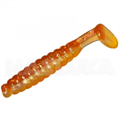 Τεχνητό Σιλικόνης Sea Buzz Paddle Worm 4.5εκ - 5 τμχ - χρώμα Orange - Clear - Seed