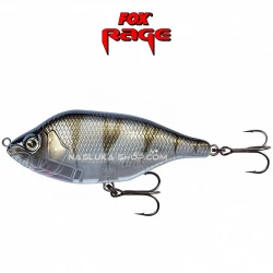 Wobbler Fox Rage Hitcher 80 Lipless Jerk & Twitch - UV Striped Shiner