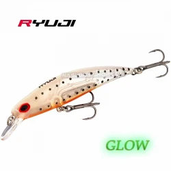 Βυθιζόμενο wobbler Ryuji S-50 - 5εκ 4.5γρ - Χρώμα Ghost Shrimp Glow