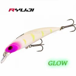Βυθιζόμενο wobbler Ryuji S-50 - 5εκ 4.5γρ - Χρώμα Purple Head Glow
