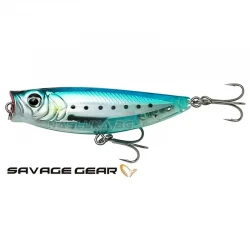 Τεχνητό Δόλωμα Savage Gear 3D Minnow Pop Walker 5.5εκ 6γρ F - Ghost Sardine