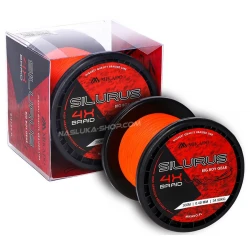 Νήμα για ψάρεμα γουλιανού Mikado Silurus Big Boy Gear 4x Braid - 300μ - Fluo Orange