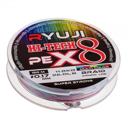 8κλωνο Νήμα Ryuji Hi-Tech Pe x8 Braid - Multi Color - 150μ