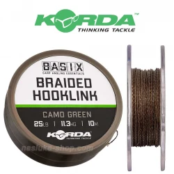 Νήμα Ψαρέματος Korda Basix Braided Hooklink - Camo Green