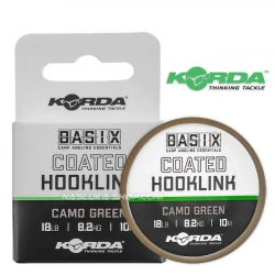 Νήμα με επίστρωση Korda Basix Coated Hooklink - Camo Green