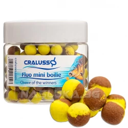 Μαλάγρα Pop-Up  Cralusso Fluo Mini Boilie Chocolate-Mango - 10χλετ