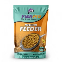 Pellets Feeder 2χλστ FishPro Method Strawberry - Sweet Corn