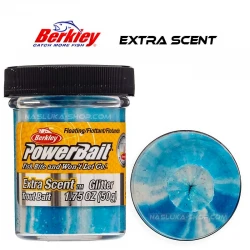 Πάστα Ψαρέματος Πέστροφας Berkley Extra Scent Glitter - White/Neon Blue