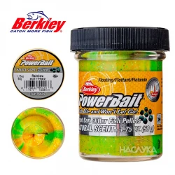 Μαλάγρα πάστα για ψάρεμα πέστροφας Berkley Natural Scent Glitter - Fish Pellets - Rainbow