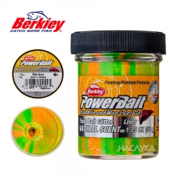 Μαλάγρα πάστα για ψάρεμα πέστροφας Berkley Natural Scent Glitter - Liver - Rainbow