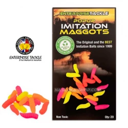 Τεχνητό λευκό σκουλήκι Enterprise Popup Imitation Maggots - Fluo Mix