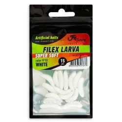 Σκουλήκια Σιλικόνης Filex Larva - χρώμα White
