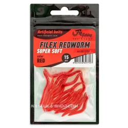 Σκουλήκι Σιλικόνης Filex RedWorm - 7707