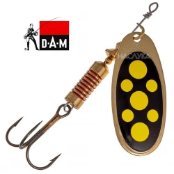 Τεχνητ΄ό D.A.M. Effzett Spinner - Blackly Yellow Dots