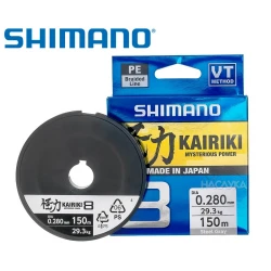 Νήμα Shimano Kairiki Steel Gray 8 - 150μ