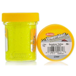 Μαλάγρα πάστα για ψάρεμα πέστροφα Berkley Natural Scent Glitter - Liver - Sunshine Yellow